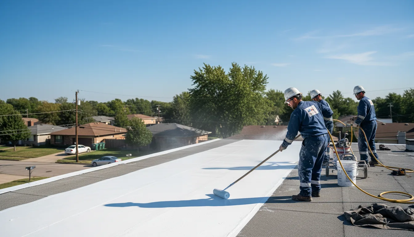 Commercial roof coating in Coatsburg, IL near me